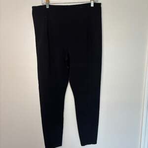 Liverpool reese pull on ankle legging pant womens 16 black stretch ponte